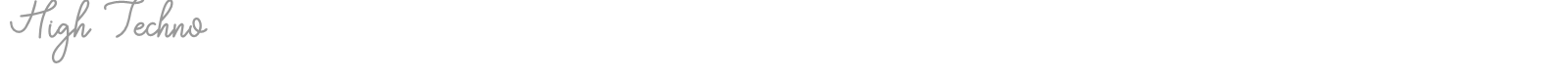 High Techno font preview